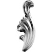 Liść stalowy ozdobny H90 x L30 x 2mm prawy  #1