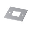 Płytka montażowa surowa 88x88 mm do prof. 40x40x2  #1
