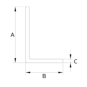 KA4 - AL. Kątownik 50x25x2 L=6mb