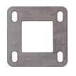 Płytka montażowa stalowa 120x120 mm do prof. 60x60 #1
