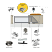Prowadzenie górne stalowe regulowane 4-rolki  #1
