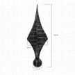 Grot stalowy fi 29 / H180 x L60 mm #1
