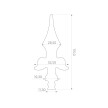 Grot stalowy 12x12 / 115 x 53 mm #1