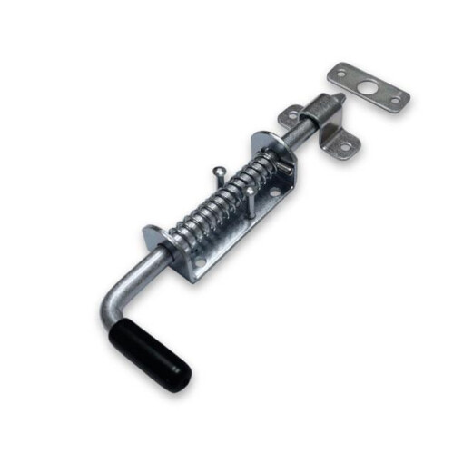Rygiel stalowy ze sprężyną 220 x 12 mm ocynk