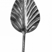 Liść stalowy róży ozobny H125 x L50 x 2 mm #2