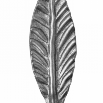 KA 4 B2B - Liść stalowy lauru ozdobny H115 x L37 x 2,5 mm