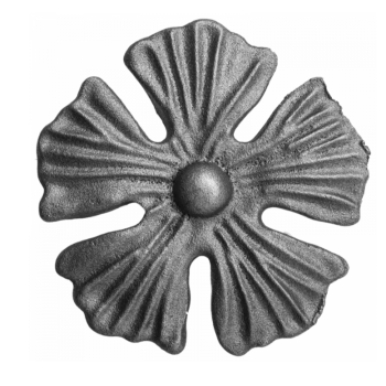 KA 4 B2B - Kwiat stalowy ozdobny Fi 115 mm x 5 mm