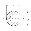 Kula wklejana fi 20 mm, otwór fi 12 mm #2