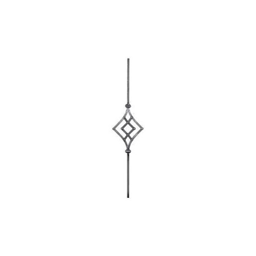 Tralka stalowa balkonowa 12x12 mm/ H950 x L180 mm