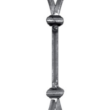KA 4 B2B - Tralka stalowa balkonowa 12x12 mm / H950 x L180 mm
