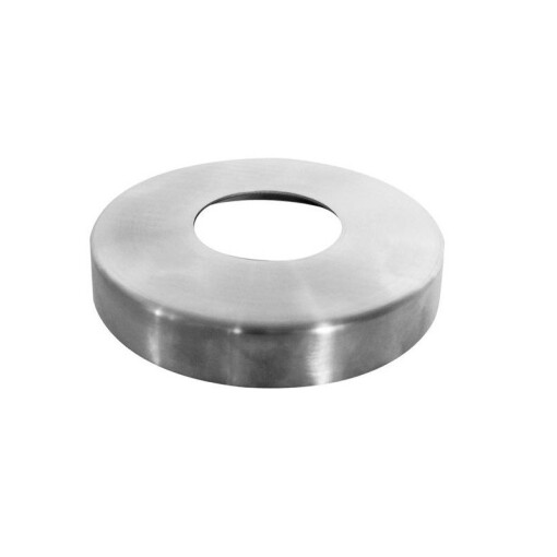 Rozeta maskująca satyna D90 mm na rurę fi 42,4 mm #2