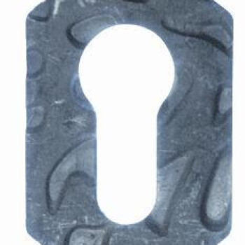 KA 4 B2B - Szyld stalowy do zamka Fi 18 x H 105 x L 37 x 3 mm