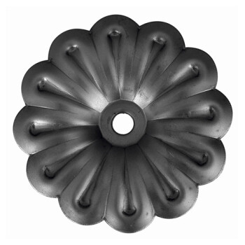 KA 4 B2B - Kwiat stalowy ozdobny Fi 120 mm x 2 mm otwór Fi 12