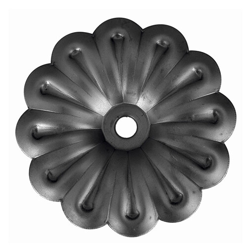 Kwiat stalowy ozdobny Fi 120 mm x 2 mm otwór Fi 12