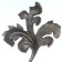 KA 4 B2B - Liść stalowy ozdobny H155 x L140 x 4 mm lewy