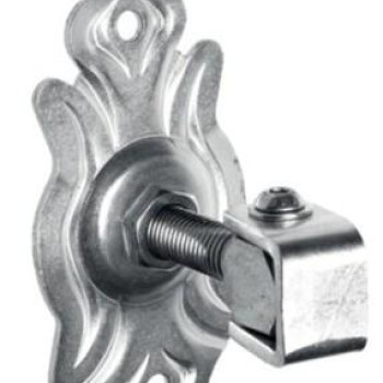 KA 4 B2B - Zawias regulowany z szyldem ozdobnym M16 155x80x4