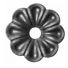 KA 4 B2B - Kwiat stalowy ozdobny Fi 60 mm x 2 mm otwór Fi 12