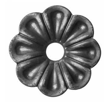 KA 4 B2B - Kwiat stalowy ozdobny Fi 60 mm x 2 mm otwór Fi 12