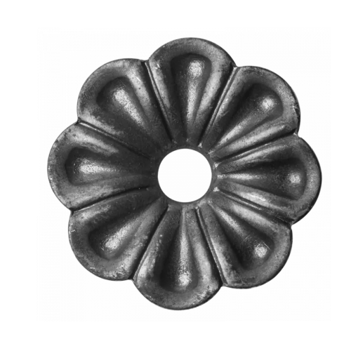 Kwiat stalowy ozdobny Fi 60 mm x 2 mm otwór Fi 12