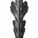 KA 4 B2B - Liść stalowy ozdobny H290 x L55 x 3 mm