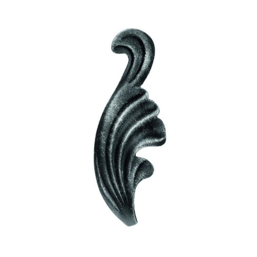 Liść stalowy ozdobny H110 x L40 x 2 mm lewy