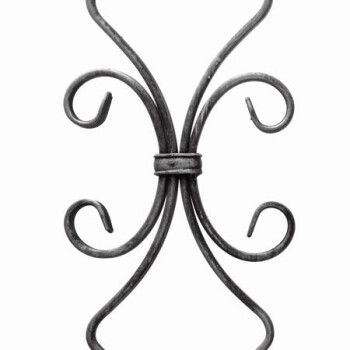 KA 4 B2B - Rozeta kuta 12x6 mm / H410 x L165 mm