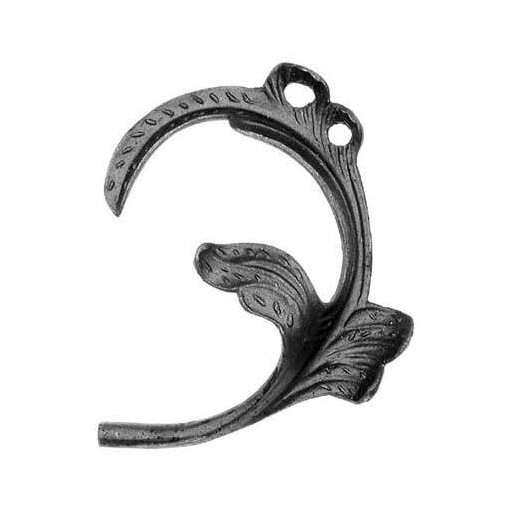 Liść stalowy ozdobny H190 x L160 x 4 mm prawy