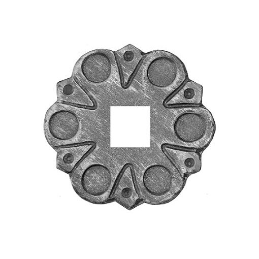 Maskownica stalowa otwór 26x26 / Fi 105 x 4 mm