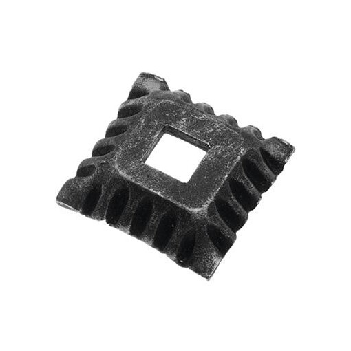 Maskownica stalowa otwór 25,5x25,5/H17xL80xW80x4mm
