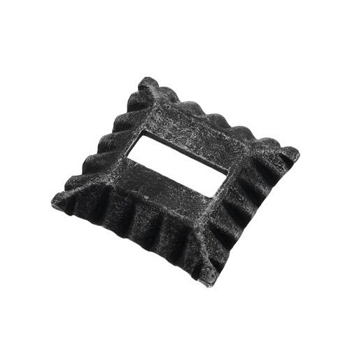 Maskownica stalowa otwór 40,5x20,5 / H17xL80x4 mm