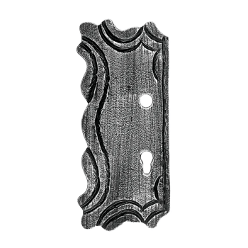 KA 4 B2B - Szyld stalowy ozdobny 72/50 H322xL141x3 mm lewy
