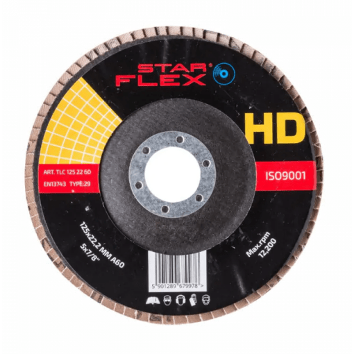 Tarcza listkowa cer. 125-22 / 60 gr.STAR-FLEX #2