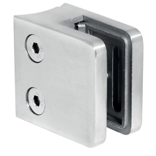 KA 4 B2B - Uchwyt do szkła 45x45x26 mm do rury fi 42,4 satyna