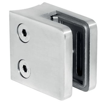 KA 4 B2B - Uchwyt do szkła 45x45x26 mm do rury fi 42,4 satyna