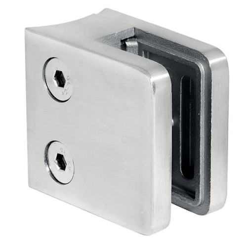 Uchwyt do szkła 45x45x26 mm do rury fi 42,4 satyna #1
