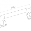 Uchwyt do bramy 300mm czarny  #2