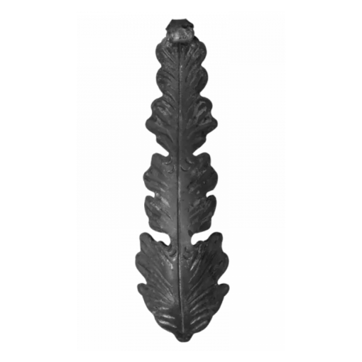 Liść stalowy ozdobny H330 x L100 x 4 mm