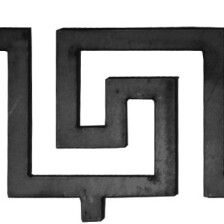 KA 4 B2B - Rozeta kuta-wzór grecki 985x117x5 mm z wypustkami