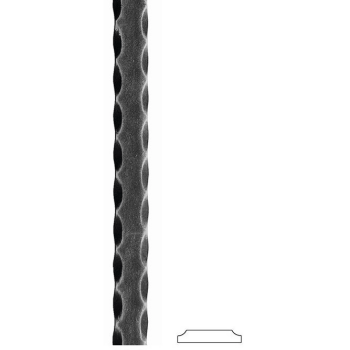 KA 4 B2B - Płaskownik fakturowany 20 x 5 mm / L 1500 mm