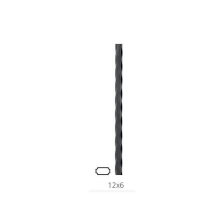 KA 4 B2B - Płaskownik fakturowany karbowany 12x6 mm / L 1500