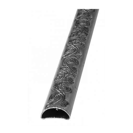 Pochwyt stalowy fakturowany liść 48x20 mm/L1500 mm