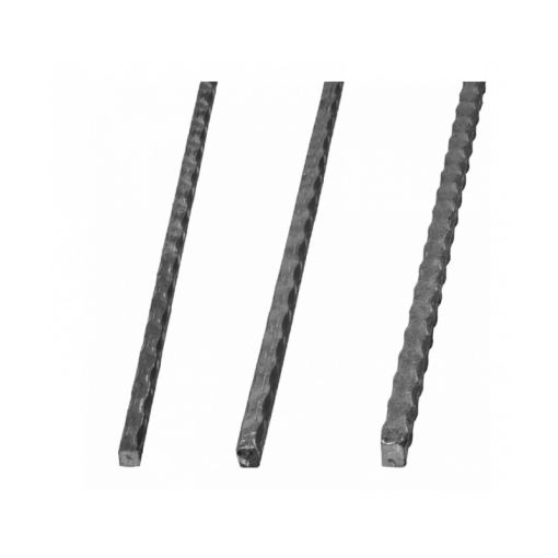 Pręt stalowy fakturowany 12 x 12 mm / L 1500 mm #1
