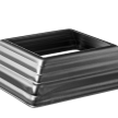 Maskownica stalowa otwór 60x60/H28xL108x108 mm #1
