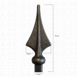 Grot stalowy kuty 15x15 / H130 x L50 mm #3