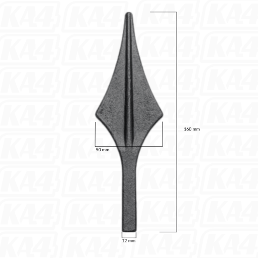 Grot stalowy 12x12 / H160 x L50 mm #2