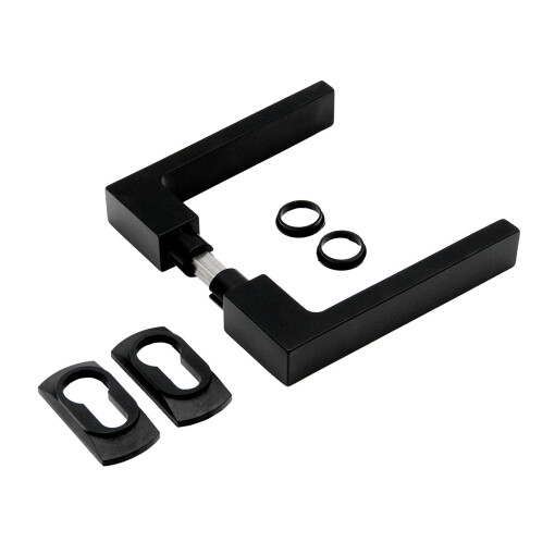 Klamka czarna H115 x L120 mm prostokątna #3