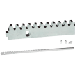Listwa zębata stalowa z zamkiem M4 / L 1000 x 8 mm #2