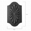 Rozeta wytłaczana z blachy H243 x L145 x 2 mm #2