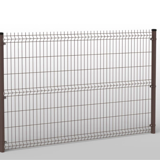 Panel ogrodzeniowy fi 4,0 1,23x2,50 m brąz #1