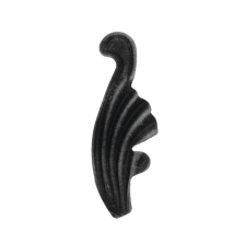 KA 4 B2B - Liść stalowy ozdobny H90 x L30 x 2 mm lewy